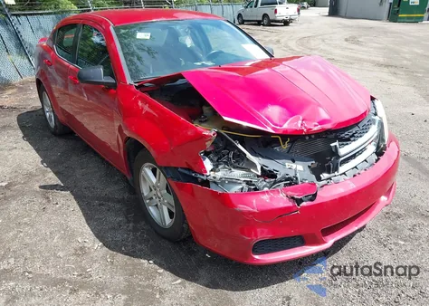 2014 Dodge Avenger Se из США, поврежденный, VIN 1C3CDZAG9EN218521